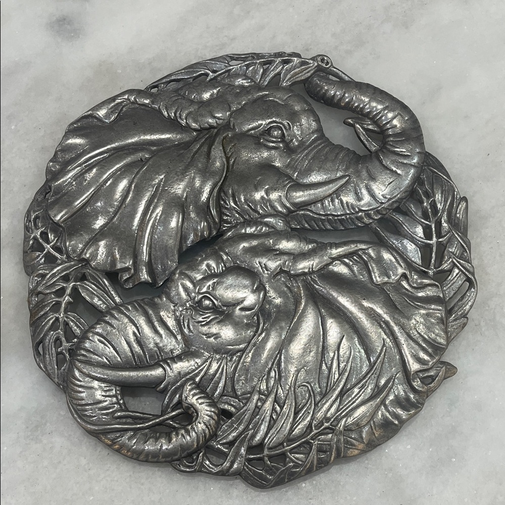 Arthur Court Silver Elephant Trivet